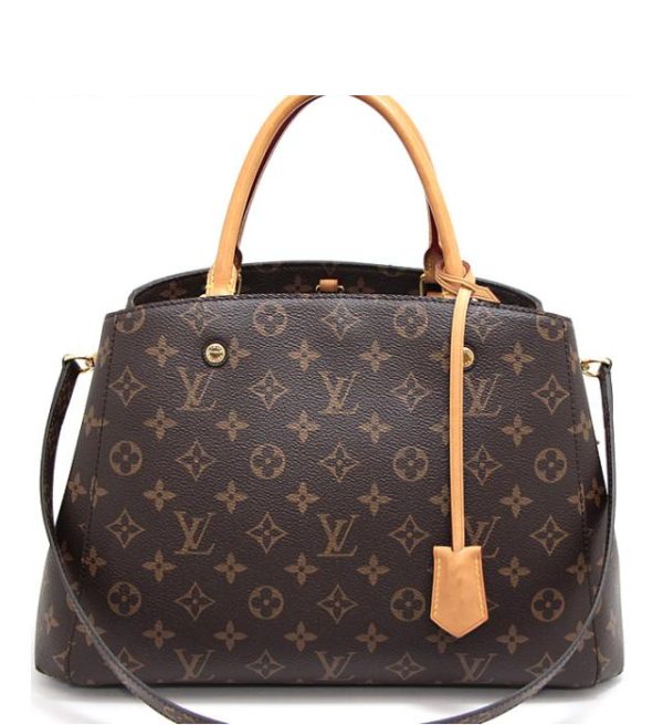 012390 00 1 Louis Vuitton Montaigne MM 2way Shoulder Bag Monogram