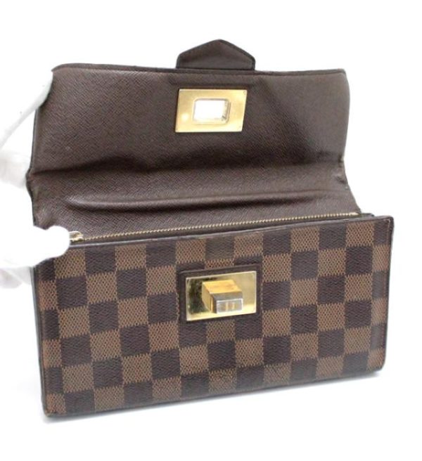 059799 05 Louis Vuitton Portefeuille Roseberry Long Wallet Damier Ebene