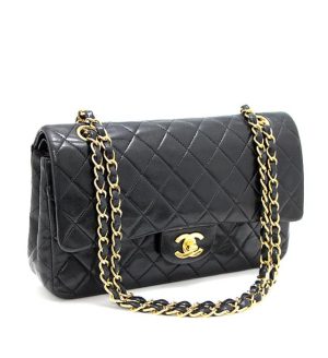 060668 00 1 CHANEL Chain Clutch AP3067 BlackLambskin Shoulder Bag