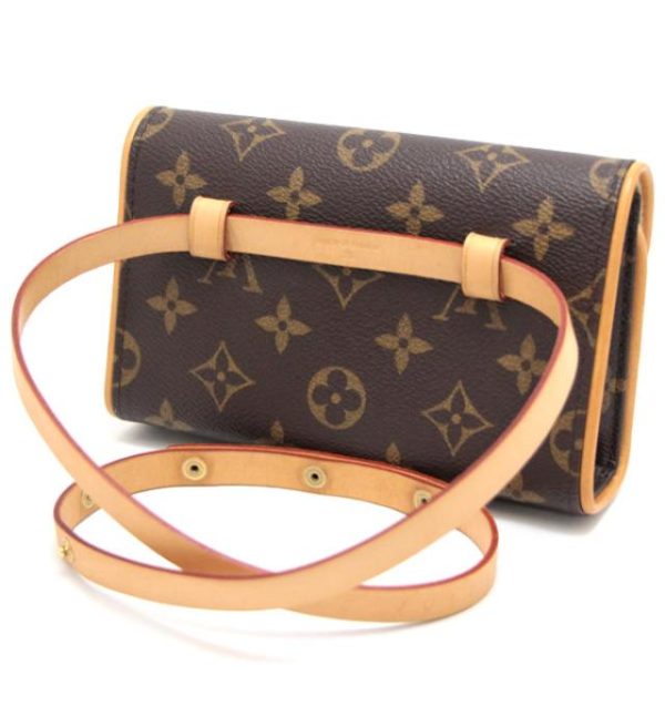 060695 01 Louis Vuitton Pochette Florentine Waist Pouch Monogram Brown