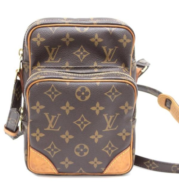 060697 01 Louis Vuitton Amazon Diagonal Shoulder Bag Monogram Brown