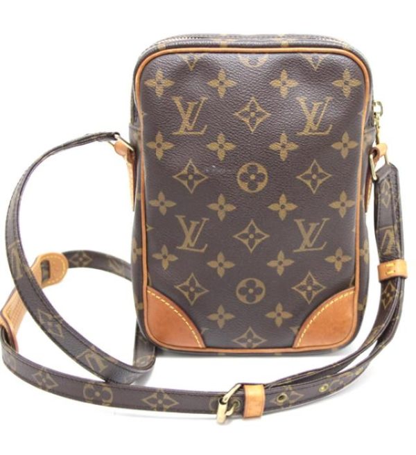 060697 02 Louis Vuitton Amazon Diagonal Shoulder Bag Monogram Brown