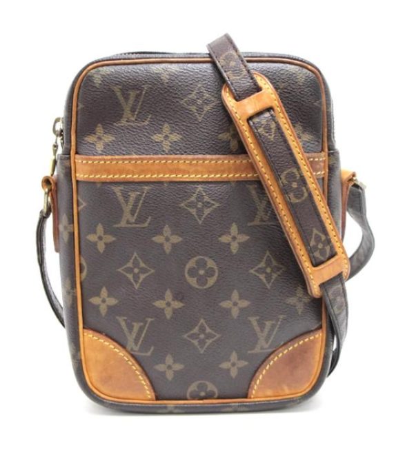 060707 01 Louis Vuitton Danube Diagonal Shoulder Bag Monogram Brown