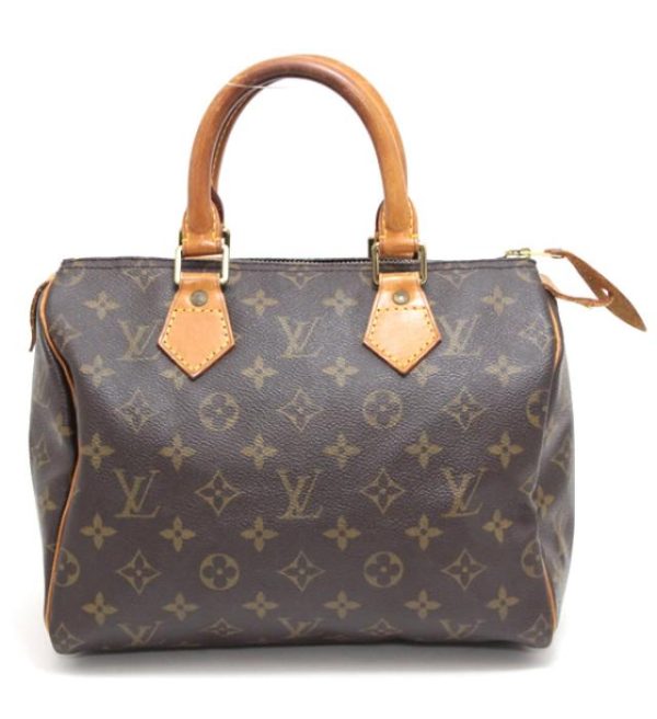 060720 02 Louis Vuitton Speedy 25 Boston Bag Monogram Brown