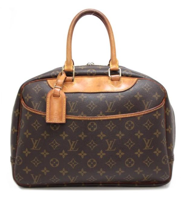 060821 01 Louis Vuitton Deauville Handbag Bowling Vanity Monogram Brown