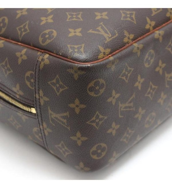 060821 03 Louis Vuitton Deauville Handbag Bowling Vanity Monogram Brown