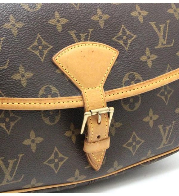 060872 05 Louis Vuitton Sologne Diagonal Shoulder Bag Monogram Brown