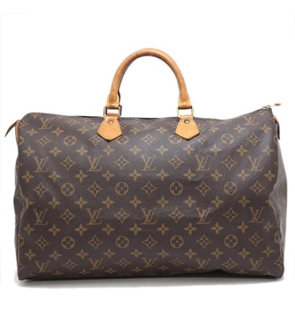 060913 01 Louis Vuitton Speedy 40 Boston Bag Monogram Brown