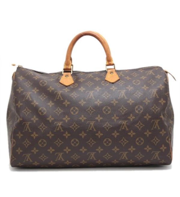 060913 02 Louis Vuitton Speedy 40 Boston Bag Monogram Brown