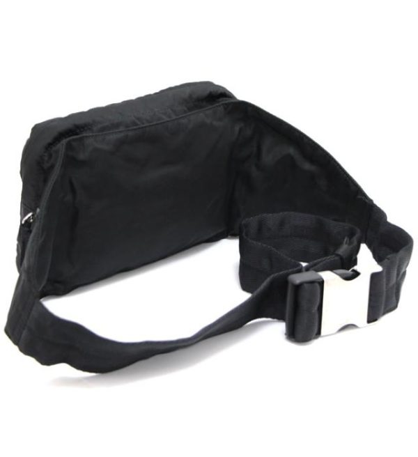 061177 01 Prada Waist Pouch Body Bag Nylon Black