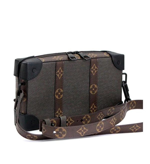 061447 00 1 Louis Vuitton Soft Trunk Shoulder Bag Wallet Taiga Monogram