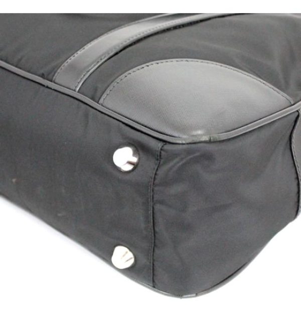 061509 04 Prada Business Bag Briefcase Nylon Black