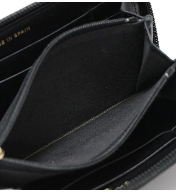 061608 05 Chanel Boy Round Fastener Compact Wallet Soft Caviar Black