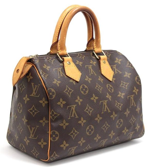 061680 01 Louis Vuitton Speedy 25 Handbag Monogram Brown