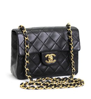 061696 00 1 Chanel Black Quilted Caviar Jumbo Classic Single Flap Bag