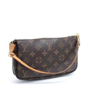 061711 00 1 Louis Vuitton Monogram Flower Hobo Shoulder Bag Brown