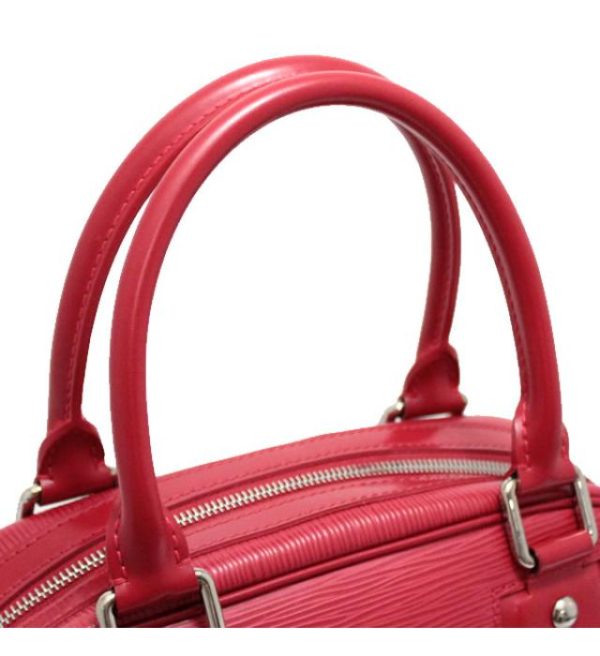 061766 02 Louis Vuitton Bowling Montaigne PM Epi Rouge Storage Bag