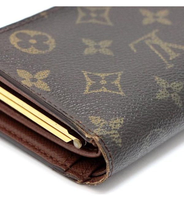 061779 05 Louis Vuitton Portefeuille Vienois Clasp Wallet Monogram Brown