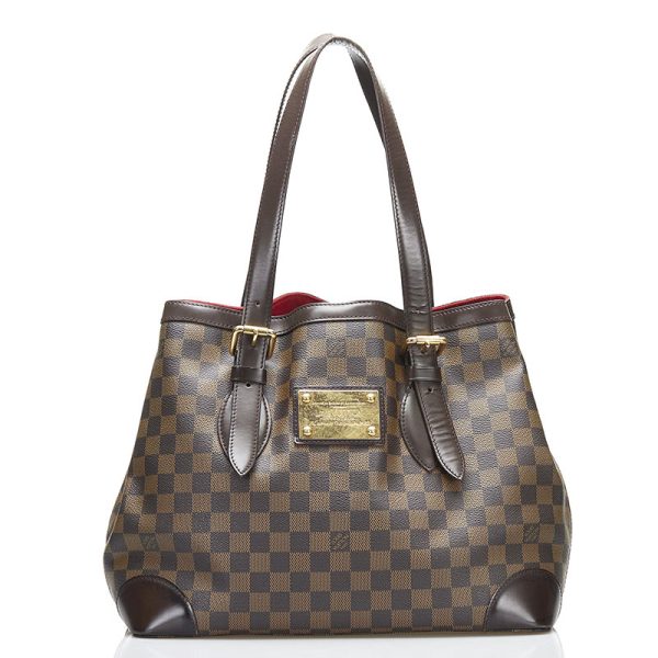 1 0077522 1 Louis Vuitton Damier Hampstead MM PVC Leather Shoulder Bag