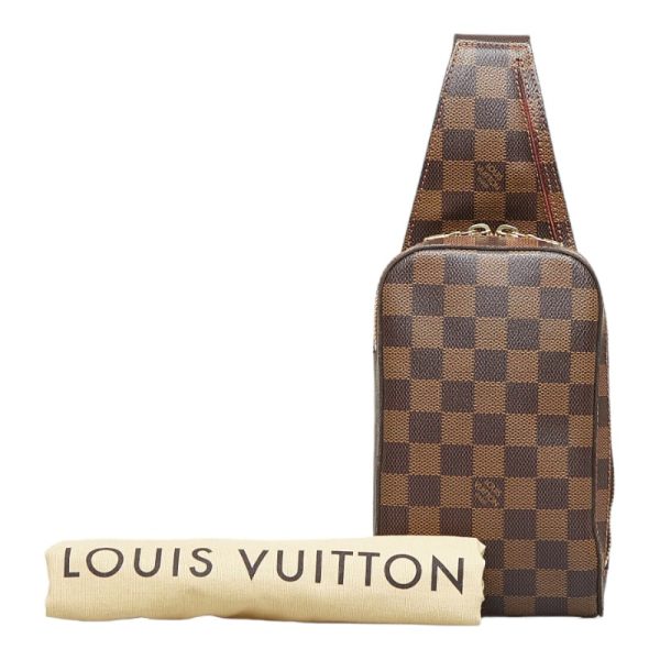 1 0110567 10 Louis Vuitton Damier Jeronimos PVC Leather Body Bag