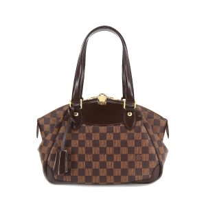 1 Louis Vuitton Delightful PM Damier Ebene Shoulder Bag Red