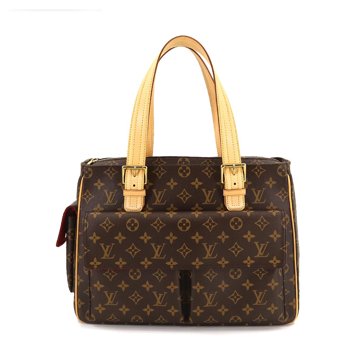 Louis Vuitton Multipli Cite Monogram Canvas Shoulder Bag Brown