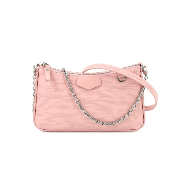 1 Louis Vuitton Epi Easy Pouch Shoulder Bag Leather Rose Ballerine Pink