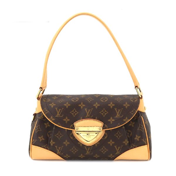 1 Louis Vuitton Monogram Beverly MM Shoulder Bag Brown Gold Hardware