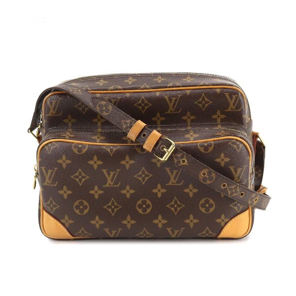 1 Louis Vuitton Monogram Nile Shoulder Bag Brown Gold Hardware