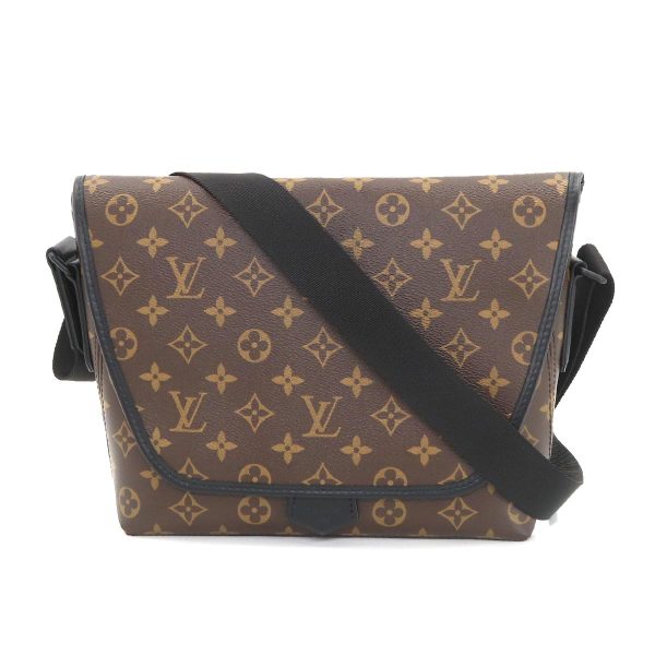 1 Louis Vuitton Monogram Macassar Magnetic Messenger Shoulder Bag Brown Noir