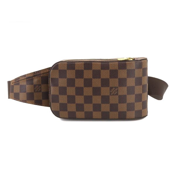 1 Louis Vuitton Damier Geronimos Body Bag Waist Pouch Ebene Brown