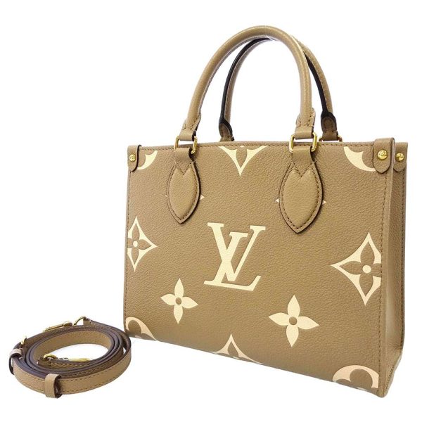 1 Louis Vuitton Handbag Monogram Emplant On The Go PM 2way Shoulder Bag