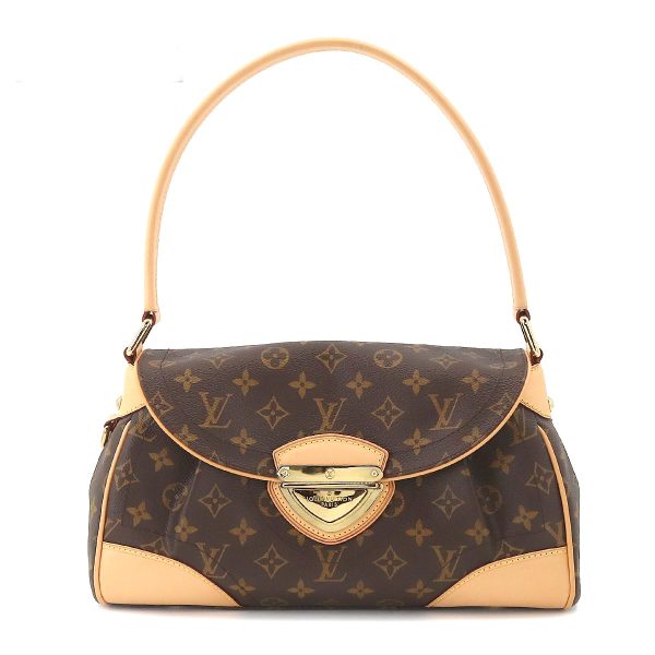 1 Louis Vuitton Monogram Beverly MM Shoulder Bag Brown Gold Hardware