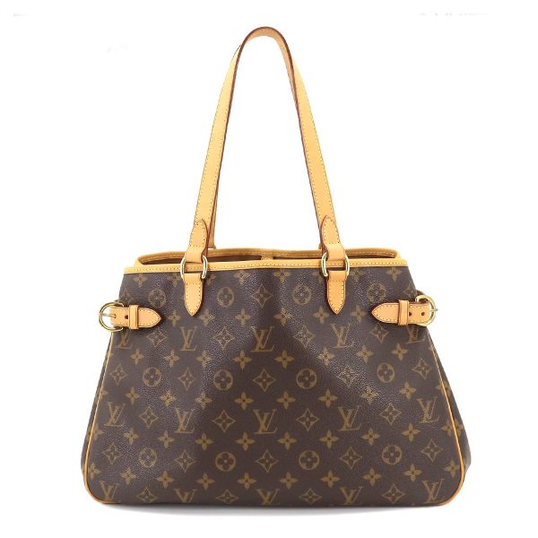 1 Louis Vuitton Monogram Batignolle Orizontal Tote Bag Brown Gold Metal Fittings