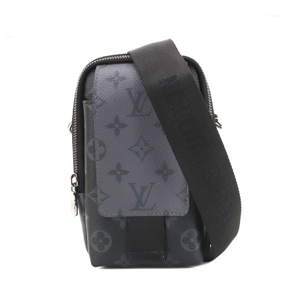 1 Louis Vuitton Monogram Eclipse Reverse Double Phone Pouch Shoulder Bag