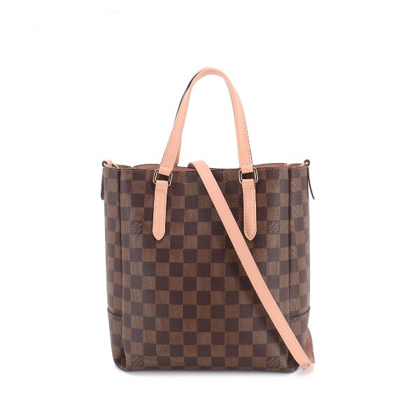 1 Louis Vuitton Damier Belmont Nv BB 2 Way Tote Shoulder Bag Ebene Venus