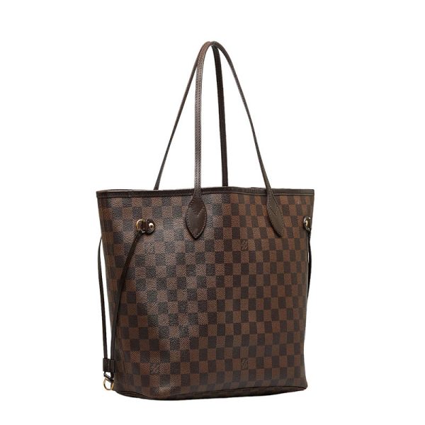 1 Louis Vuitton Damier Neverfull MM Shoulder Bag Tote Bag Brown