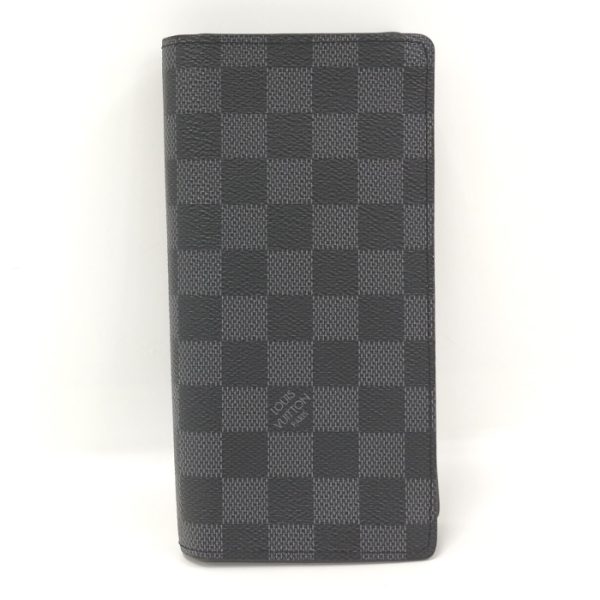 1 Louis Vuitton Portefeuille Bifold Long Wallet Damier Graphite