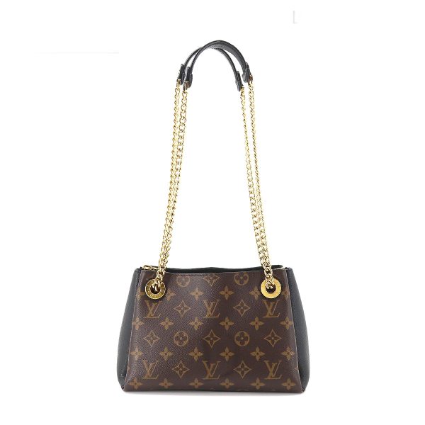 1 Louis Vuitton Monogram Surene BB Chain Shoulder Bag Leather Brown Noir