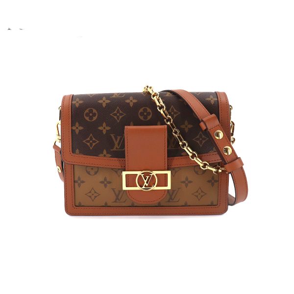 1 Louis Vuitton Monogram Reverse Dauphine Shoulder Bag Brown