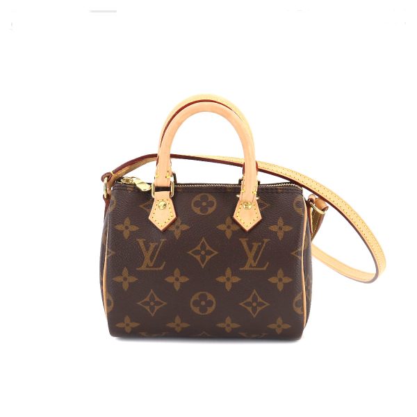 1 Louis Vuitton Monogram Nano Speedy 2 Way Hand Shoulder Bag