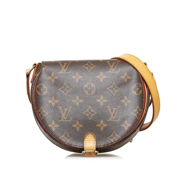 1 Louis Vuitton Monogram Tambourine Crossbody Shoulder Bag Brown