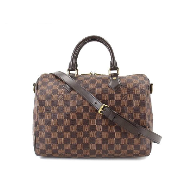 1 Louis Vuitton Damier Speedy Bandouliere 30 2way Hand Shoulder Bag Ebene