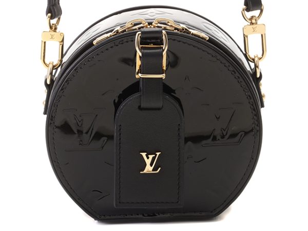 1 Louis Vuitton Mini Boite Chapeaux Vernis Noir Black