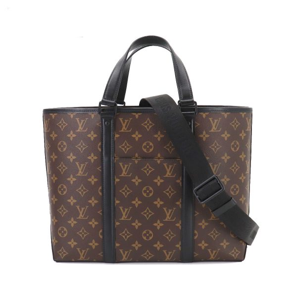 1 Louis Vuitton Macassar Weekend Tote PM Shoulder Bag Black