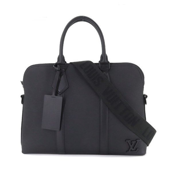 1 Louis Vuitton Aerogram Takeoff Shoulder Bag Leather Black