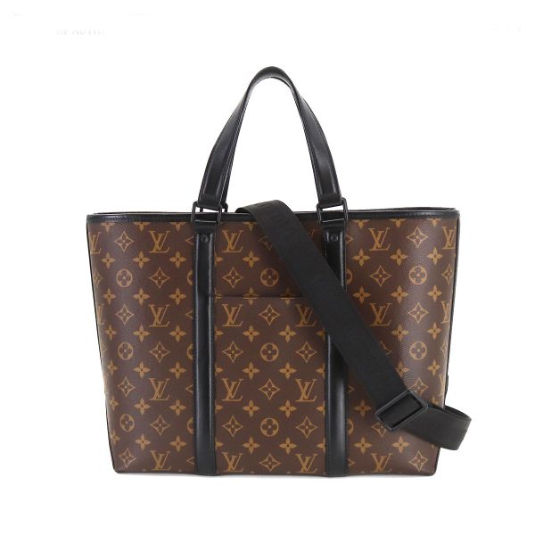 1 Louis Vuitton Macassar Weekend Tote PM Shoulder Bag Black