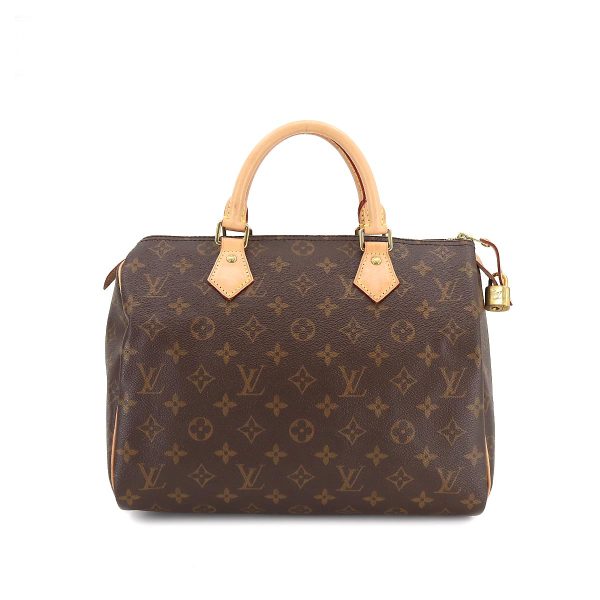 1 Louis Vuitton Monogram Speedy 30 Hand Bag Brown Rfid Gold Hardware