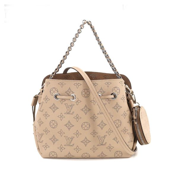 1 Louis Vuitton Mahina Bella Shoulder Bag Leather Galle Creme