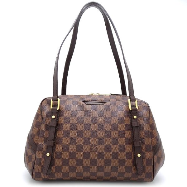 1 Louis Vuitton Damier Rivington GM Shoulder Bag Ebene